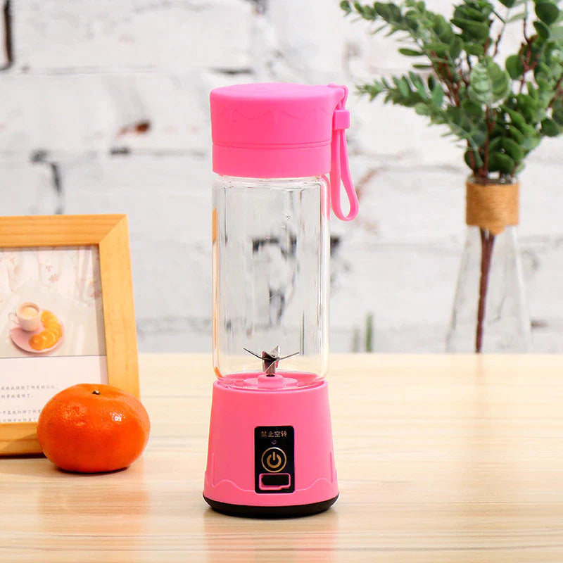 Mini Portable Blender Milkshake Cup with USB Rechargeable 6 Blades Mini Fruit Juice Mixer Shake Take Juice Cup