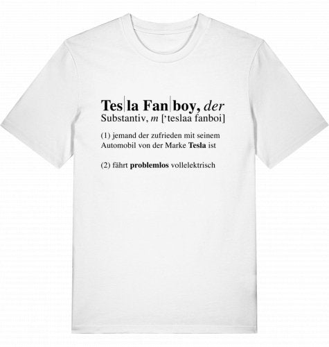 T-Shirt "Tesla Fanboy" - Shop4Tesla